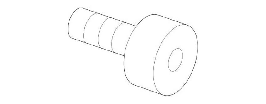 Mercedes Center High Mount Stop Light Screw 000000000460